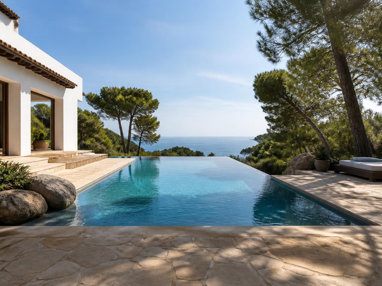 Piscinas y exteriores